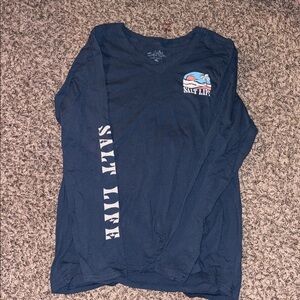 V Neck Salt Life Long Sleeve, SIZE Medium, never worn